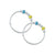 Sterling Silver Blue and Yellow Beads Kada for Boys