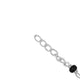 Trendy evil eye bracelet for girls, combining black and silver beads with a protective charm