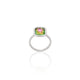 925 Silver Watermelon Tourmaline Ring for Her
