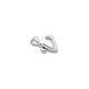 Pure 925 Silver Stylish "V" Letter Pendant