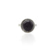 Silver Dark Purple Gemstone Ring for Girls