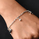 Trendy silver bracelet for girls, designed to add a touch of elegance and style.