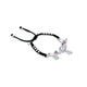 Silver Pink Gem Stone with Peacock Design Anklet for Girls