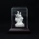 Silver Glass-Pack Radha Krishna Wax Statue