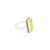 Silver Rectangle Yellow Ring