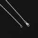 Silver Sterling Shiny Beads Girls Chain