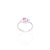 Silver Pink Fish Baby Ring