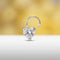 Heart Shape Diamond Nose Pin for Women