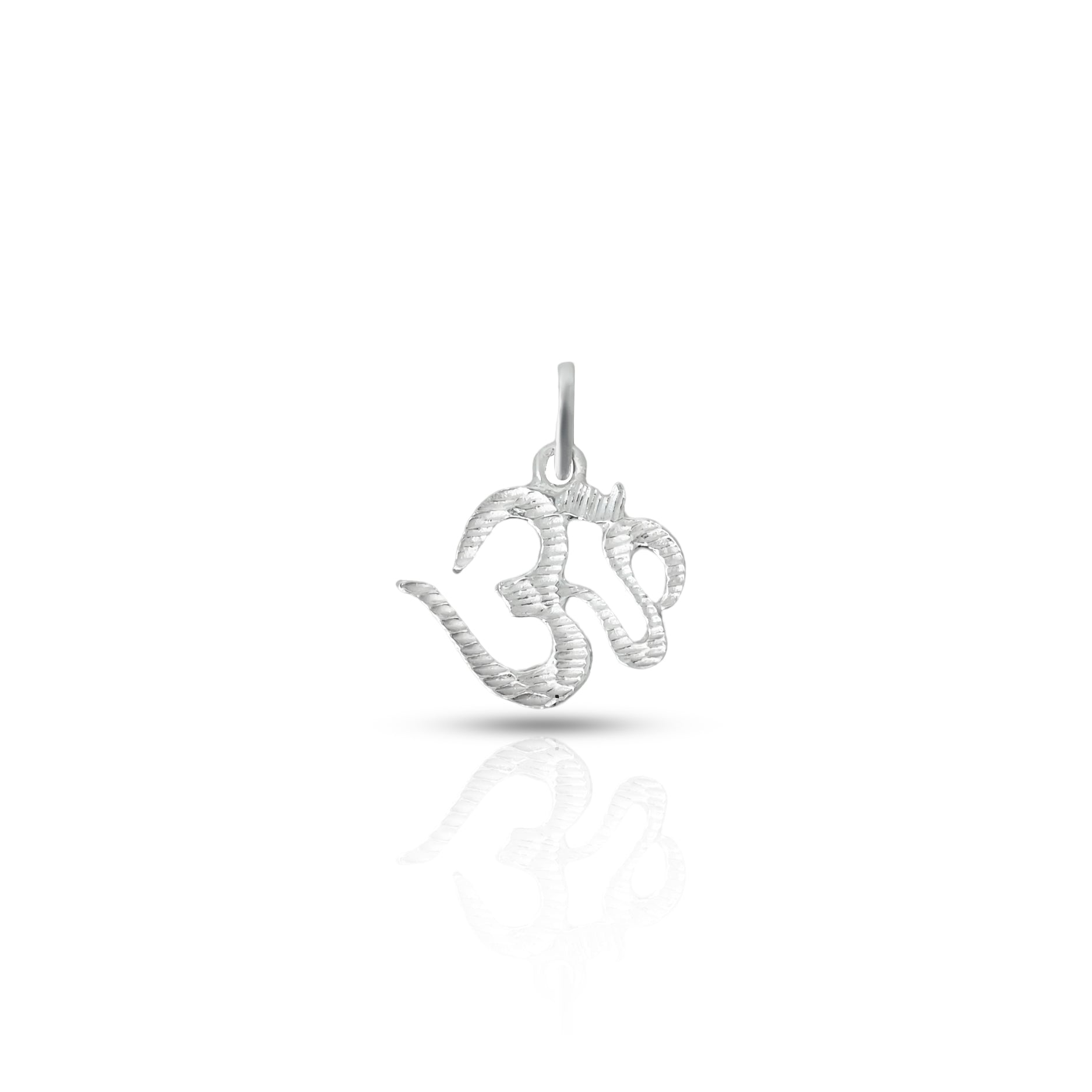 Silver pendant featuring an intricate Om design for boys