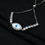 Elegant silver bracelet with studded shiny evil eyes for added good luck