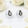 Elegant Silver Pearl Drops Earring