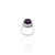 Silver Dark Purple Gemstone Ring for Girls