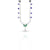 Silver Purple and Green Gem Stone with Wings Design MangalSutra For Girls