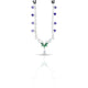 Silver Purple and Green Gem Stone with Wings Design MangalSutra For Girls