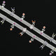 Silver Designs Of Expensive Colourful Beads Anklets