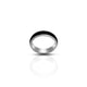 Sterling Silver Glossy Black Ring for Girls