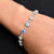925 Silver Exclusive Round Colorful Gems Bracelet for Women