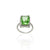 Elegant Sterling Silver 'Beauty of Nature' Green Ring for Girls