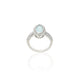 Elegant moonstone silver ring symbolizing harmony and beauty