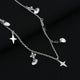 Silver Fashionable Star Chain Pendent For Her