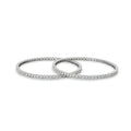 Elegant silver bangle for girls featuring CZ stones and a slim design, adding a touch of sparkle and sophistication.