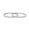 Silver CZ Stoes with Slim Design Bangle for Girls