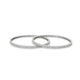 Silver CZ Stoes with Slim Design Bangle for Girls