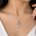 Stylish Alphabet Silver Pendant Necklace