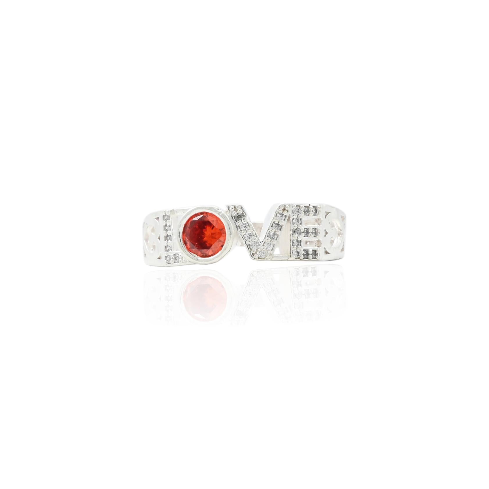 Silver couple ring featuring a timeless 'Forever Love' design, symbolizing eternal love and commitment.