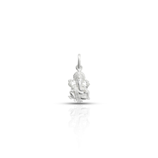 Silver Chatur Bhuj Ganesh Ji Pendant