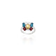 Silver Design Of Colorful Butterfly Baby Ring