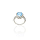 Silver Gorgeous Drop Shape Girls Ring