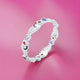 Silver Colorful Gem Stone Flower and Heart Design Chudi for Girls