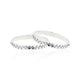 Silver Radical Two Storm Wave Bangles