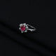 Sterling Silver "Pink Magic" Designer Ring for Women