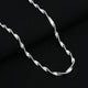 Stylish Spiral Curves Silver Chain for Women, Khushbhu Jewellers