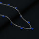 Sterling Silver Blue Gem Stone chain for Boys