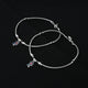 Silver Positivity Anklet (pair)