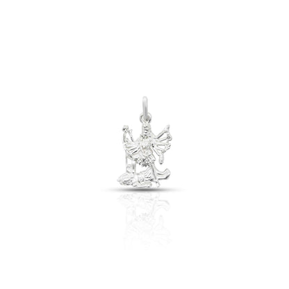 Silver pendant featuring Kali Mata with Lord Shiv Ji design