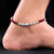 Silver Versatile Golden Beaded Evil Eye Red Thread Anklets