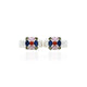 Silver Emerald Colorful Gems Toe Rings