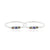 Silver bangles featuring a gorgeous center with colorful design accents