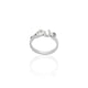 Sterling Silver CZ Stone Love Statement Ring