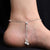 Silver Exclusive Pink &amp; Green Beaded Anklets for Girls