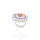 Silver Snow Light Shiny Perfection Ring