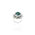 Silver Stunning Green Gemstone Ring