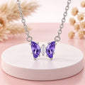 Sterling Sliver Chain Blue Butterfly Pendant