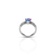 Sterling Silver Light Pink And Blue Ring for Girls