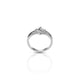 Sterling Silver Tilted Square Ring for Girls