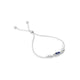 Silver Center Blue Evil Eye Bracelet for Boys